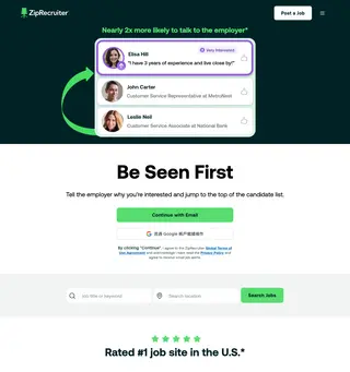 ZipRecruiter screenshot preview