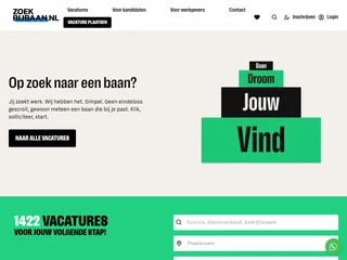 Zoekbijbaan.nl platform preview