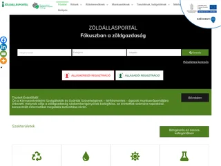 ZöldÁllásPortál platform preview