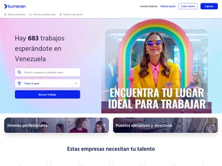 Bumeran Venezuela platform preview
