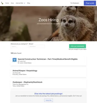 Zoos Hiring screenshot preview