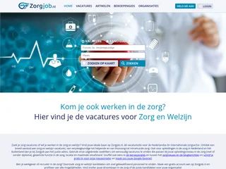 Zorgjob.nl screenshot preview