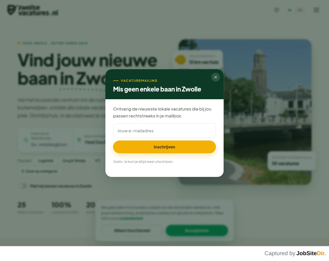 Zwolsevacatures.nl screenshot Zwolsevacatures.nl website screenshot